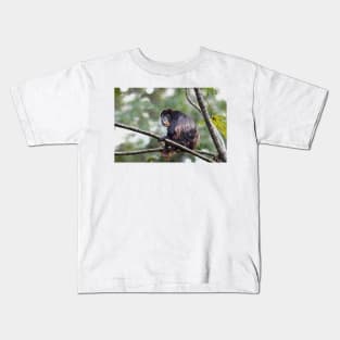 Howler monkey and baby Kids T-Shirt